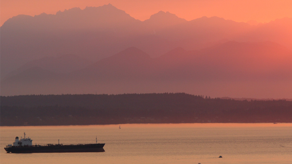 Sunrise on Puget Sound